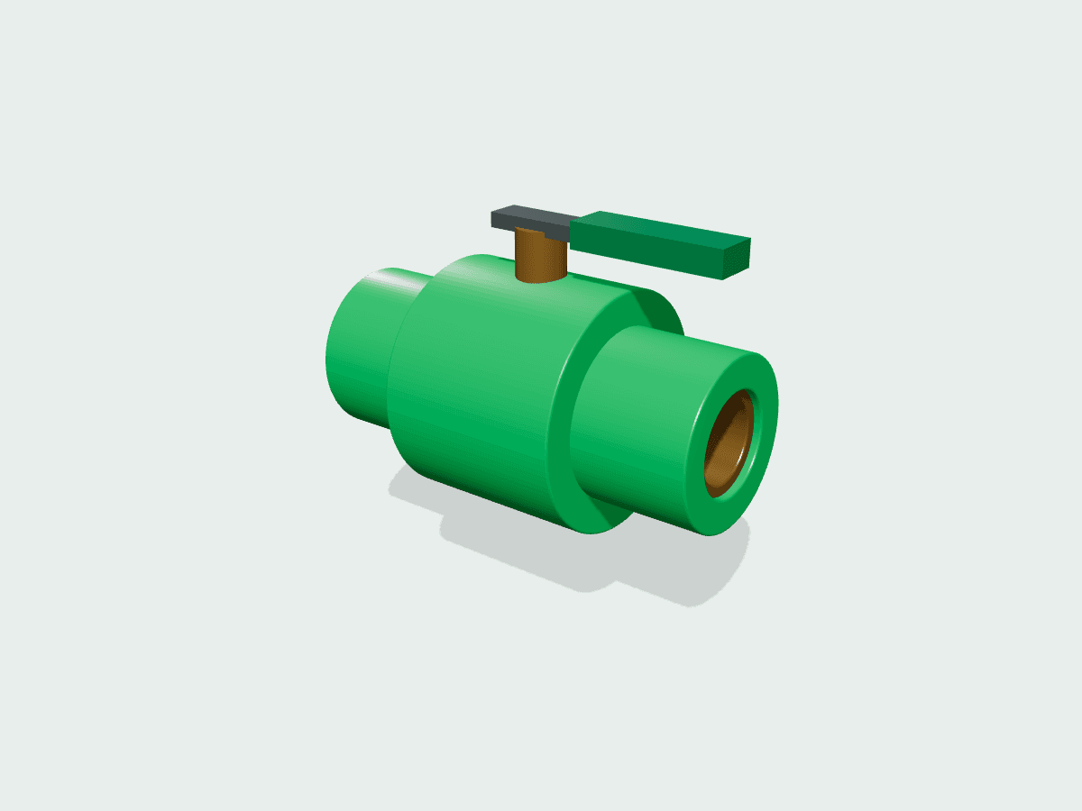Fancy Gate Valve illustrative 3D render